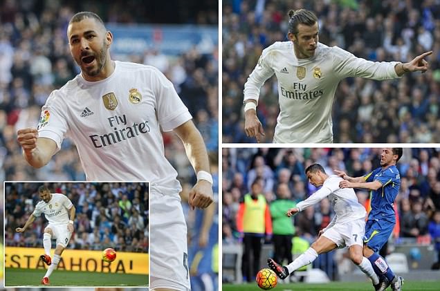 BBC - Benzema, Bale, Cristiano Kembali Bertaji Hadapi Getafe